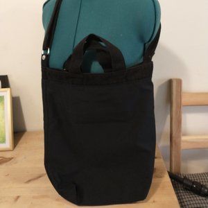 Black Baggu Duck Canvas Tote (upcycled)